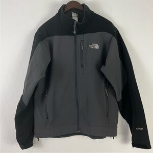 The North Face Apex Bionic FullZip Black Gray Jacket Mens Size Medium